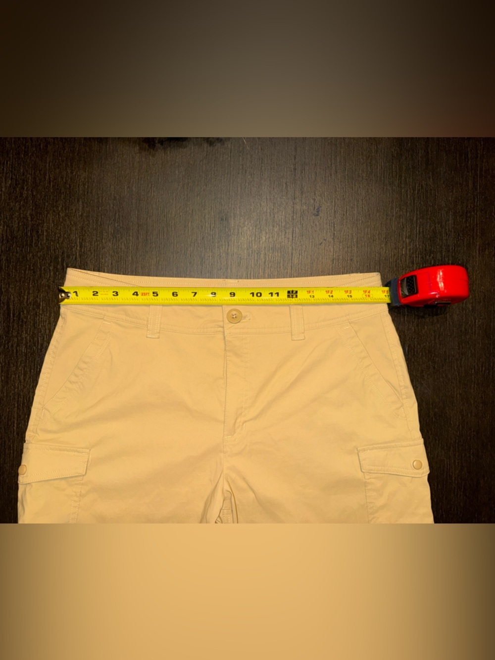 Eddie Bauer Women's Olive Green Cargo Shorts - Picture 7 of 8